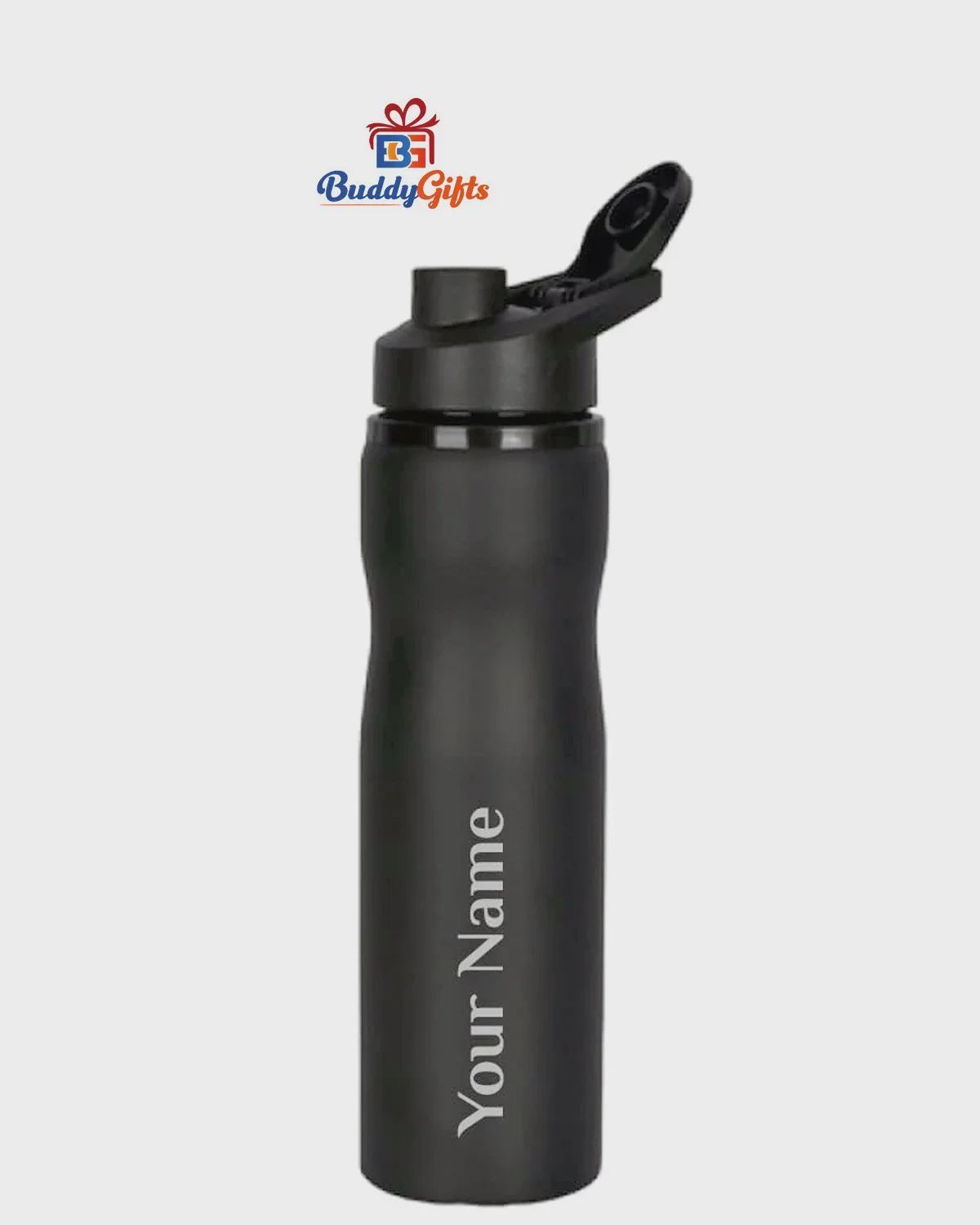 Laser-Engraved Stainless Steel Sports Water Bottle (750ml)