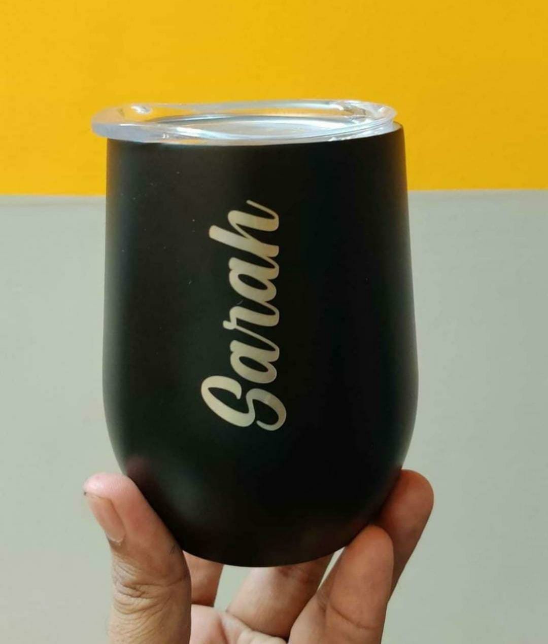 Personalised Insulated Egg-Shaped Wine & Coffee Tumbler (350ml)