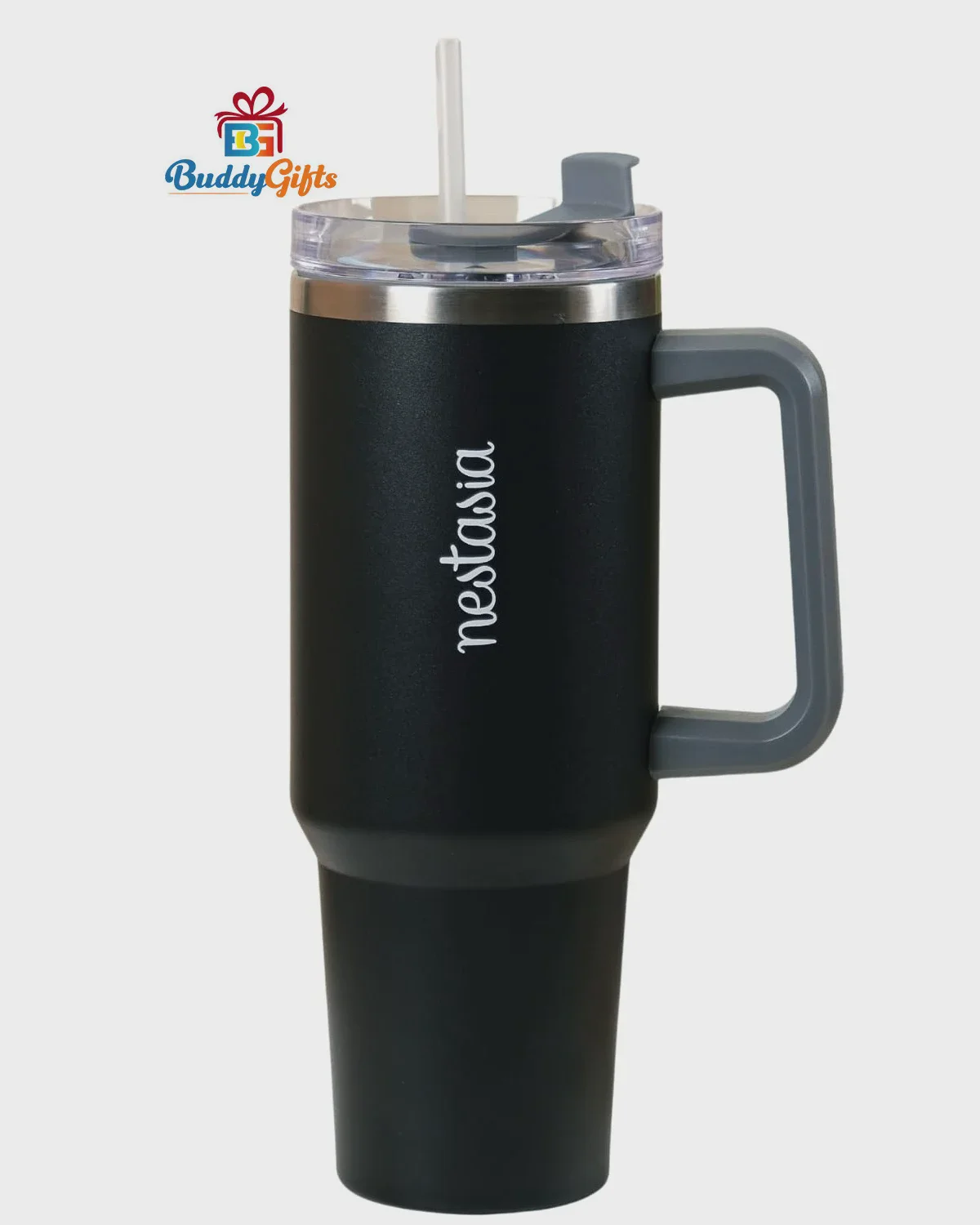 Leak-Proof Insulated Travel Tumbler Mug with Handle (1.2L / 40oz)