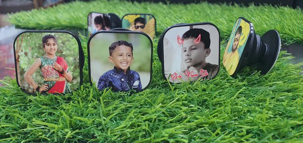 Custom Photo Square Collapsible Phone Grip & Stand