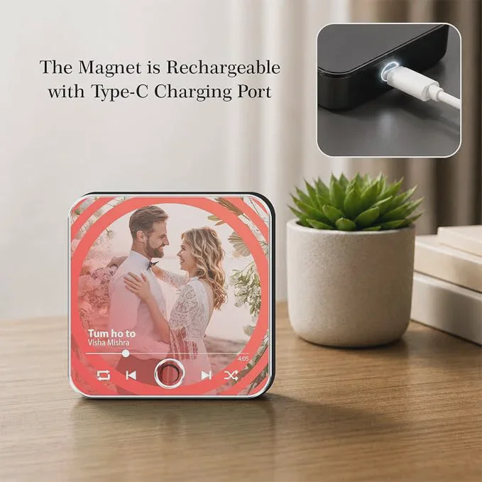 Personalised "Our Song" Couple Musical Fridge Magnet (Spotify Style)