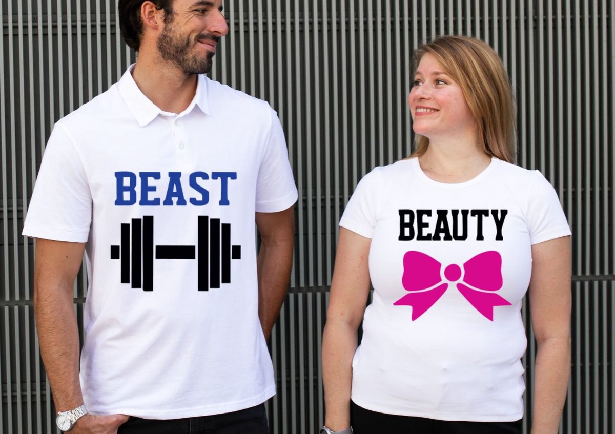 Couple Shirts — Beauty & The Beast (Gym & Fitness Edition)