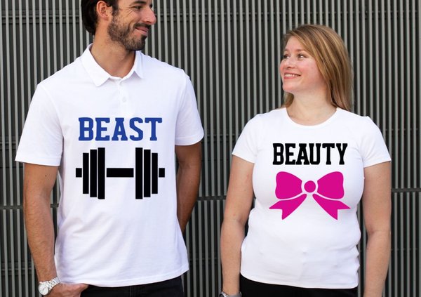 Couple Shirts — Beauty & The Beast (Gym & Fitness Edition)