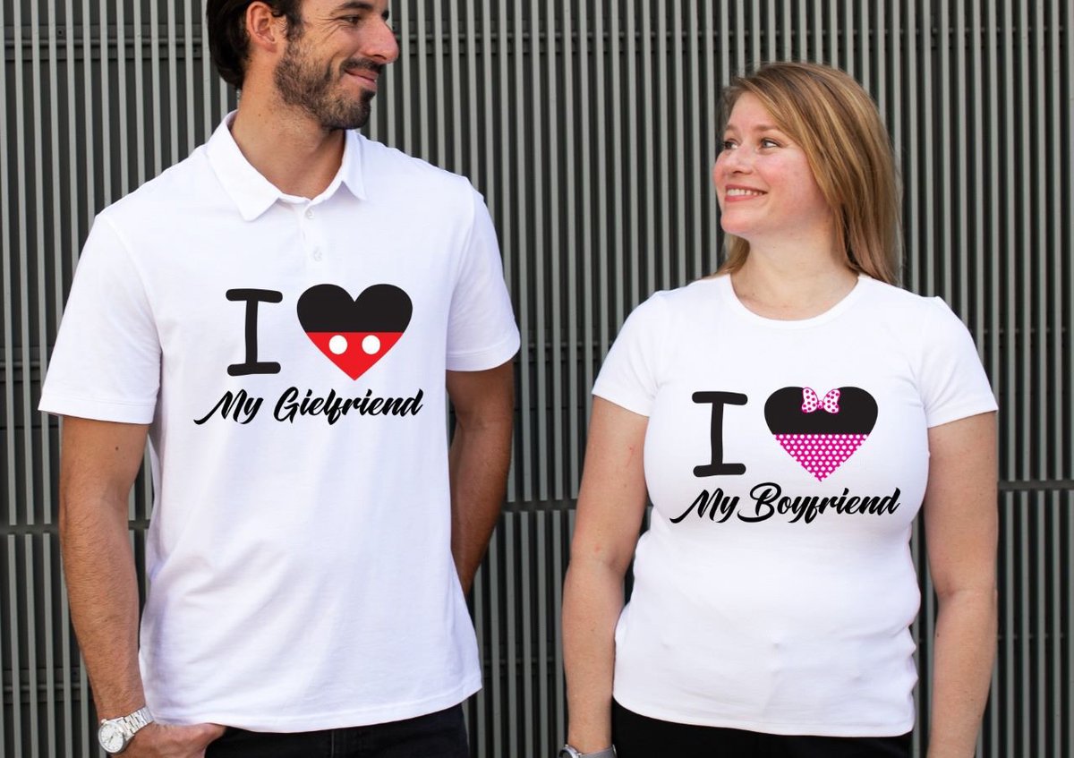 Couple Shirts — I Love My Girlfriend & I Love My Boyfriend