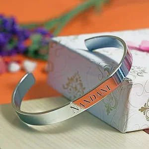 Personalised Engraved Unisex Cuff Bracelet