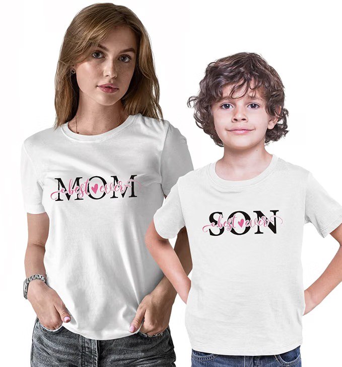 Mother & Son Matching T-Shirts — Mom & Son Best Ever