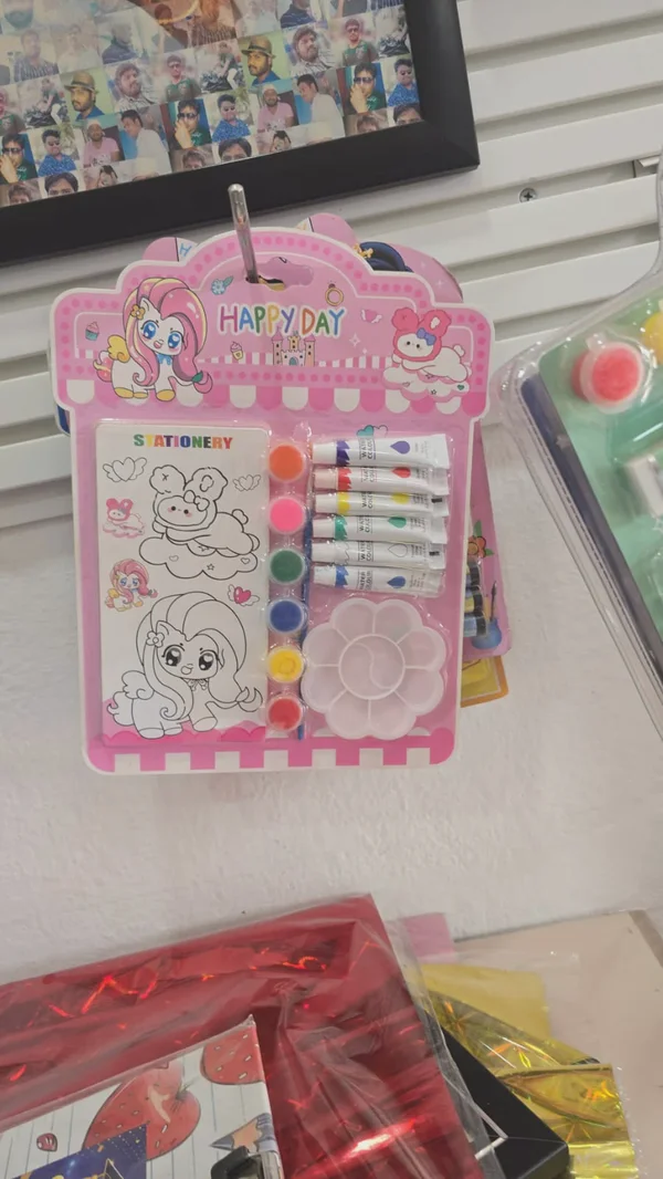 Kids Unicorn "Happy Day" Fairytale Painting & Stationery Activity Set