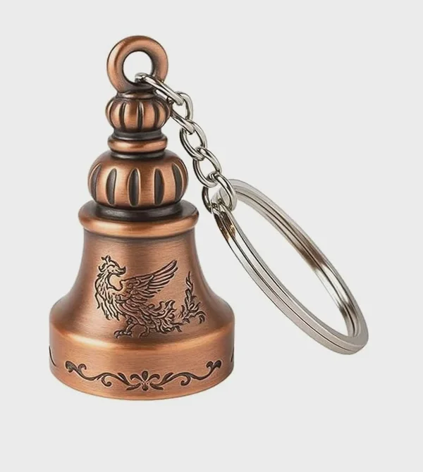 Vintage Phoenix Guardian Bell Biker Talisman Keychain (Single Piece)