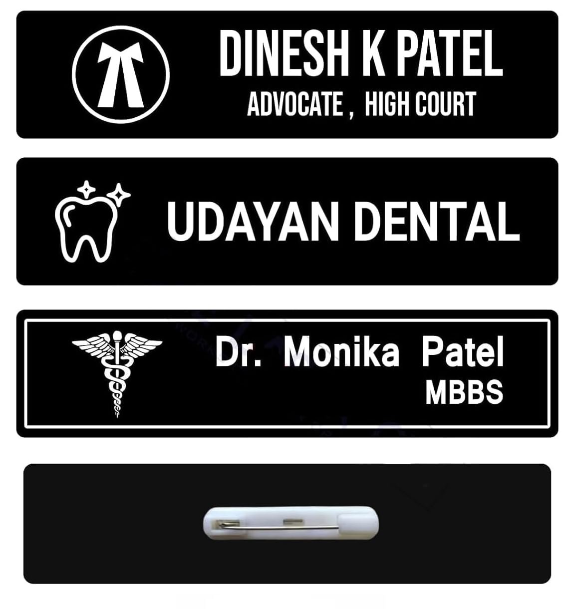 Personalised Acrylic Name Badge & Desk Name Plate