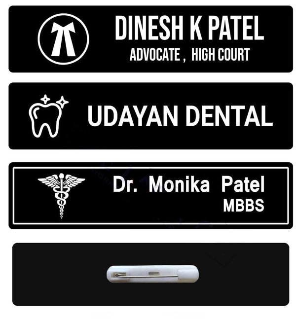 Personalised Acrylic Name Badge & Desk Name Plate