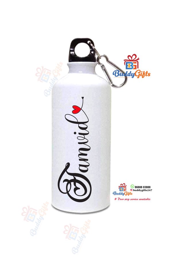 Custom Name Calligraphy Aluminium Sipper Bottle (750ml)