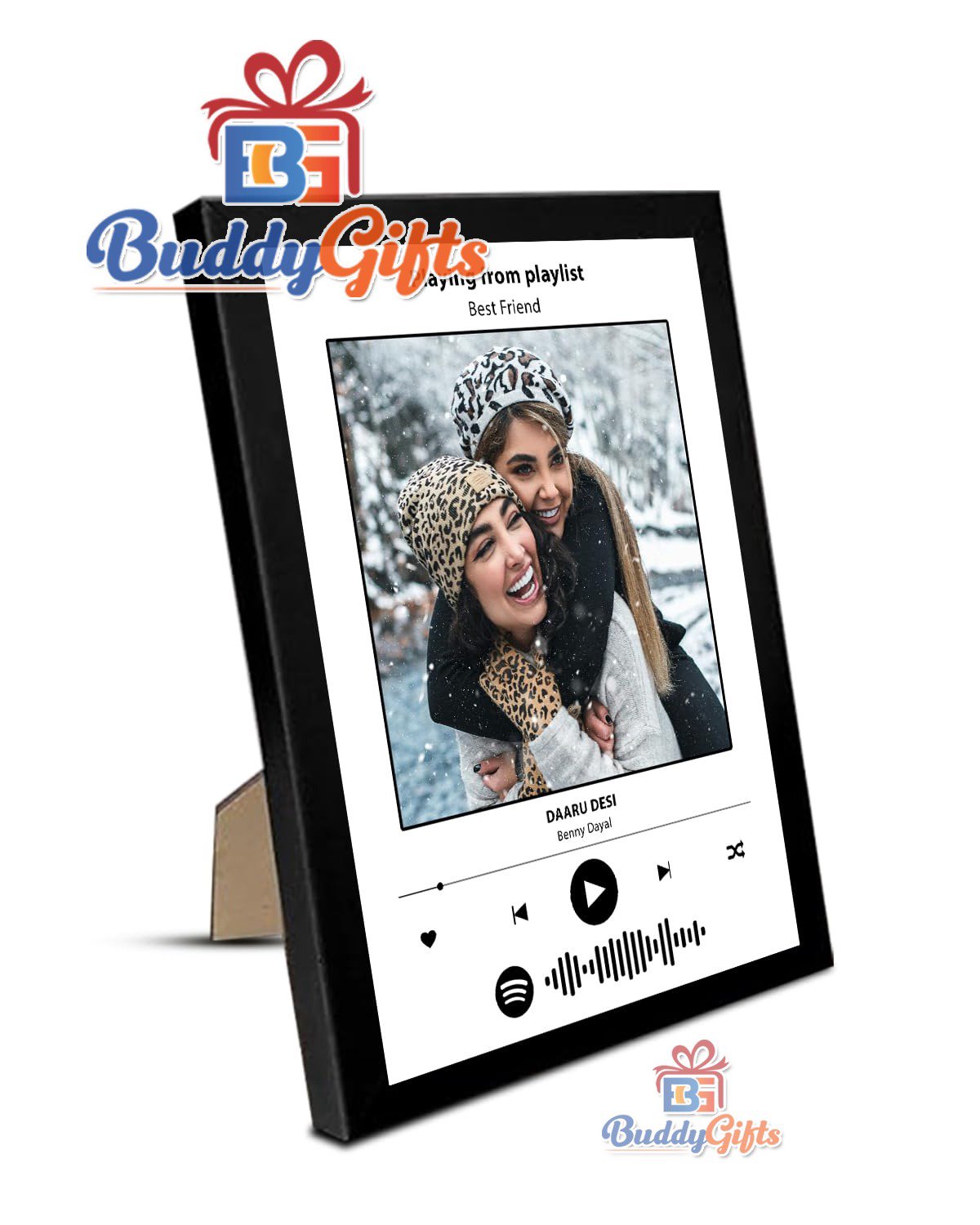Personalised Spotify Music Wall Photo Frame (Scannable Code)