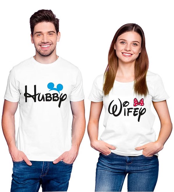 Couple Shirts — Hubby & Wifey Mickey Minnie Edition