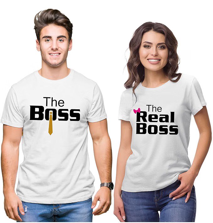 Couple Shirts — The Boss & The Real Boss