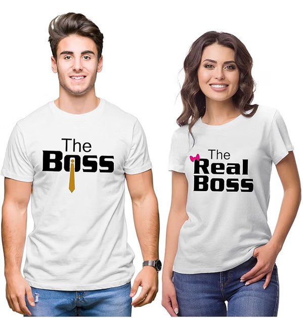 Couple Shirts — The Boss & The Real Boss