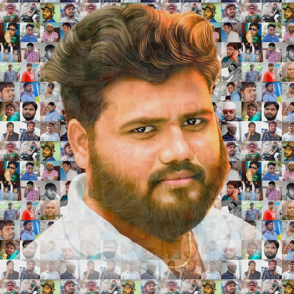 Personalised Digital Mosaic Photo Collage Frame